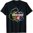 thumbnail image 1 of Mental Health Nurse Watercol Love Heart Scrub Stethoscope T-Shirt, 1 of 3