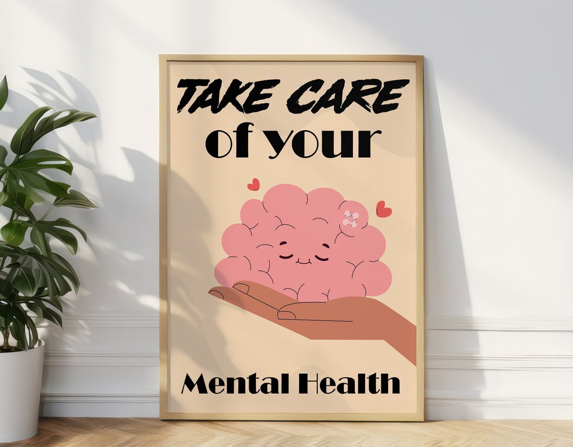 Mental Health Poster, Take Care Of Your Mental Health, Councellor ...