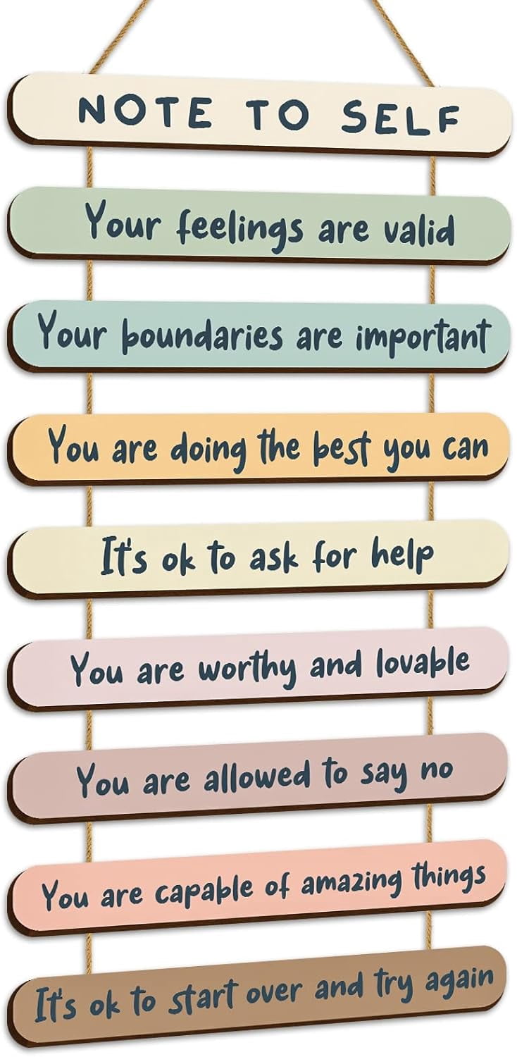 Mental Health Reminders Wall Art Decors Positive Psychology ...