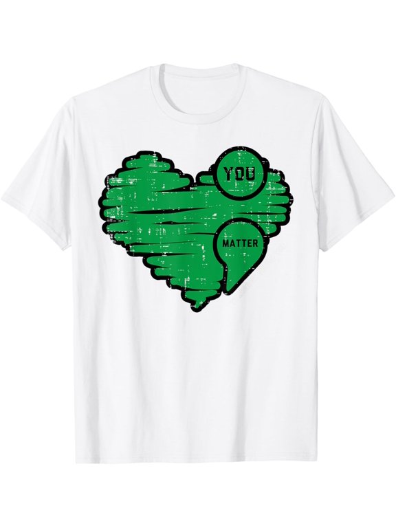 Mental Health Semicolon Tomorrow Needs You Depression Aware T-Shirt men and women can wear, black, white, gifts