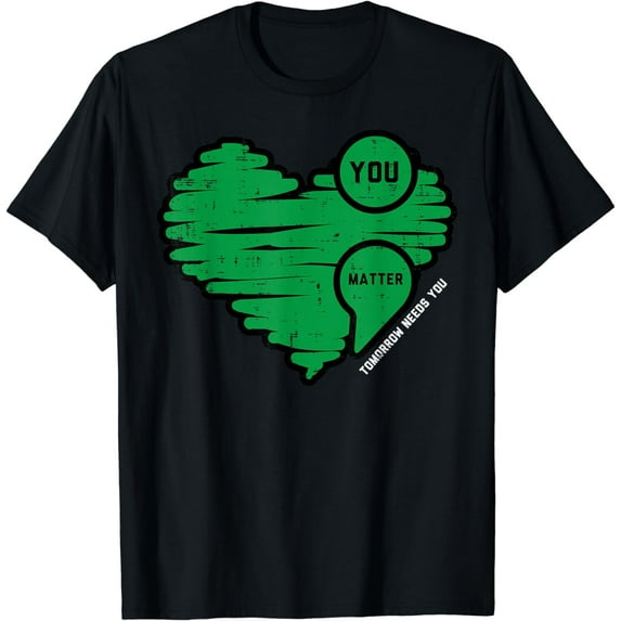 Mental Health Semicolon Tomorrow Needs You Depression Aware T-Shirt