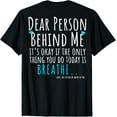 thumbnail image 1 of Mental Health & Suicide Prevention Awareness Person Behind T-ShirtMen and women, Black T-shirt, size: Extra large, 1 of 4