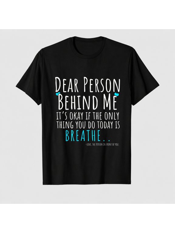 Mental Health & Suicide Prevention Awareness Person Behind T-Shirt