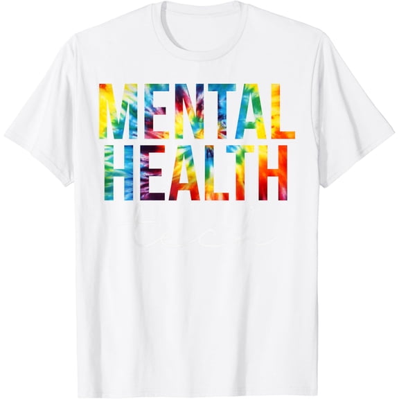 Mental Health Tech Appreciation Day Tie Dye Women For Work T-Shirt100% cotton