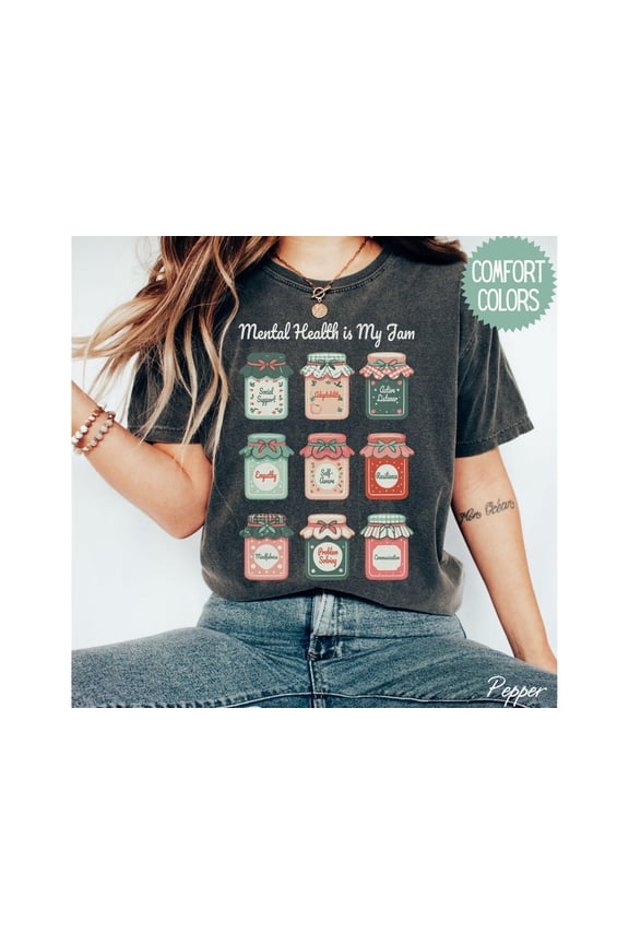 Mental Health is My Jam Shirt Mental Health Awareness Shirt, Psychologist TShirt School Psych Gift Counselor, Social Worker All Size S-5Xl