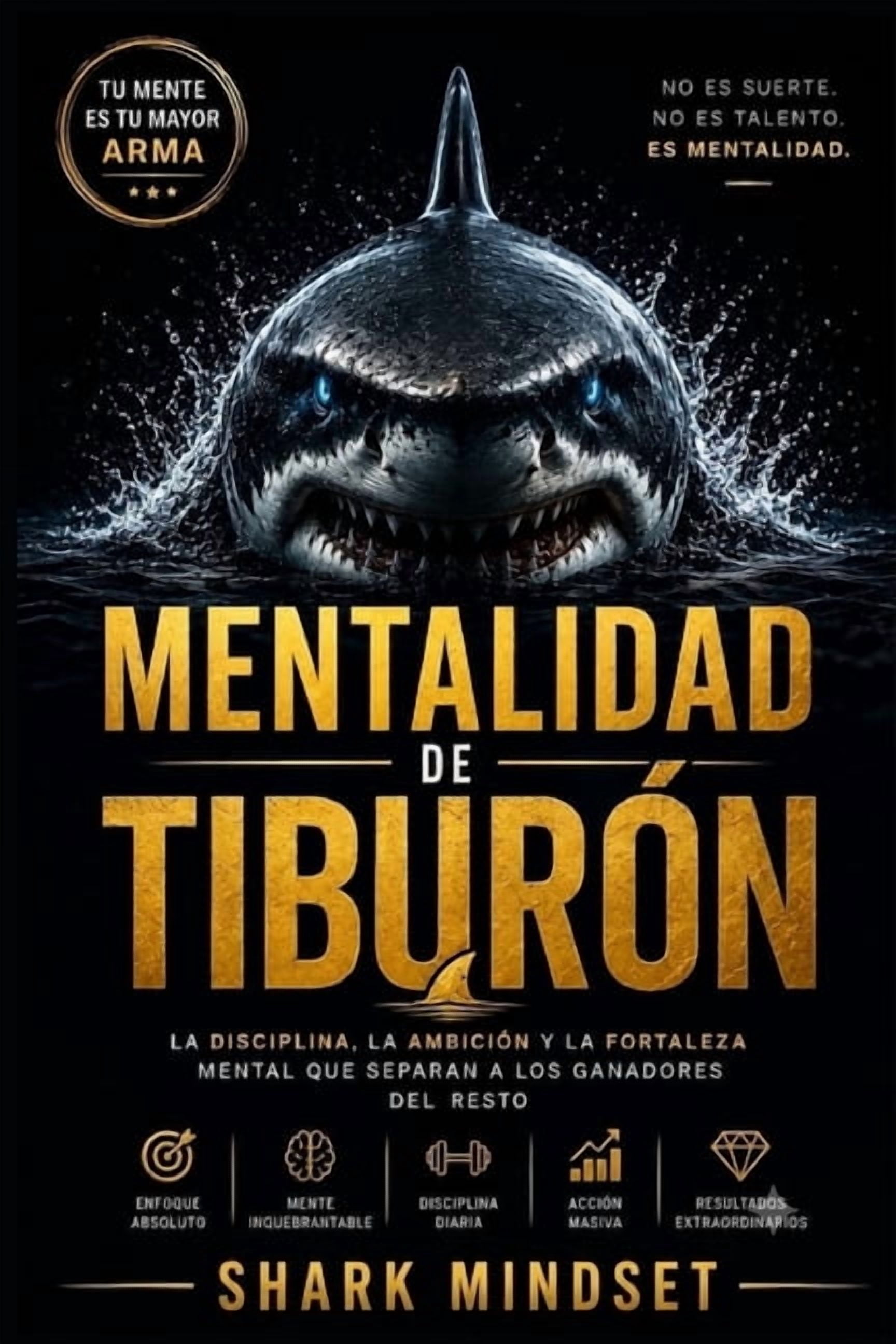 Mentalidad de Tiburon: CÃ³mo desarrollar disciplina, fortaleza mental y hÃ¡bitos de Ã©xito para alcanzar tus objetivos, (Paperback)