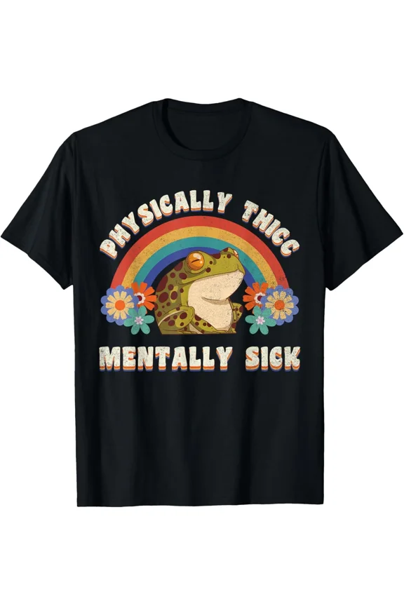 Mentally Sick But Physically Thicc Funny Sarcastic Quote Graphic Unisex T-Shirt ,up to size 5XL