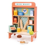 Mentari Mini Mart - 18pc Wooden Grocery Set and Stand for Age 3+