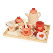 Mentari Tea Time Tray Set, Wooden Toy for Pretend Play Age 3+