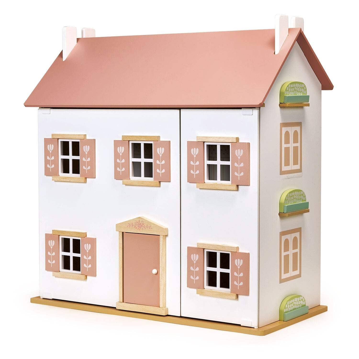 Mentari, Clover Dolls House, Large Doll House with 6 Rooms, Pink