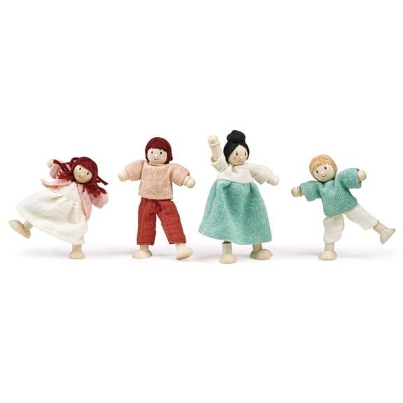 Mentari Wooden Doll Family for Dollhouse for Age 3+