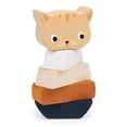 Mentari Toys - Stacking Kitten - 5pcs Wooden Animal Stacker Toddler Toy ...