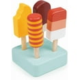thumbnail image 1 of Mentari Toys - Sunny Ice Lolly Stand - 5pc Wood Ice Lolly Popsicle Play Food Set with Base - Pretend Play Food Accessories - Encourage Role Play and Develop Social Skills - Gift for Toddlers - Age 2+, 1 of 5