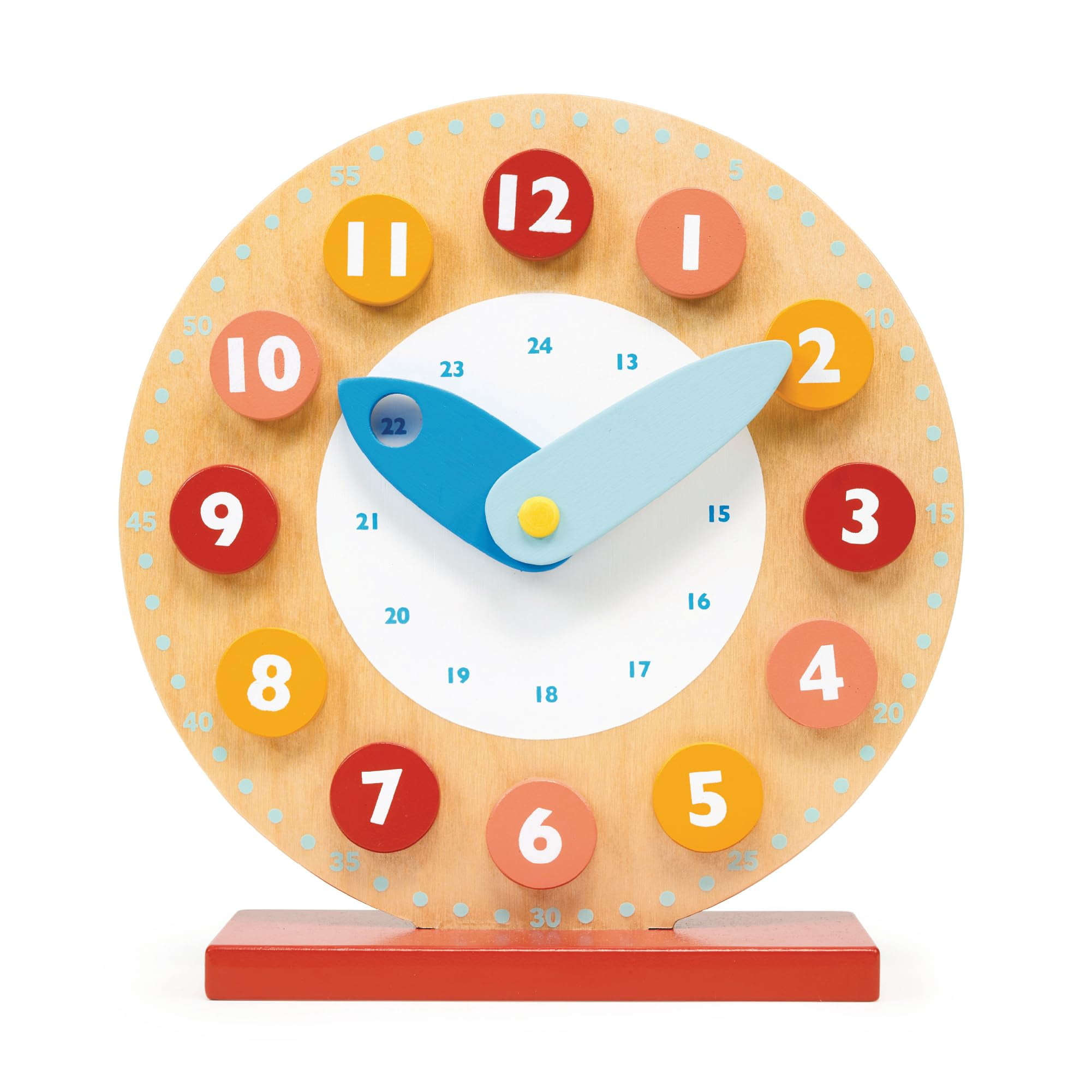 Mentari Toys - Teaching TSF6 Clock - Wooden Toy for Learning The Time ...
