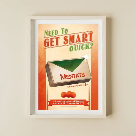 Mentats Fallout Illustration Poster