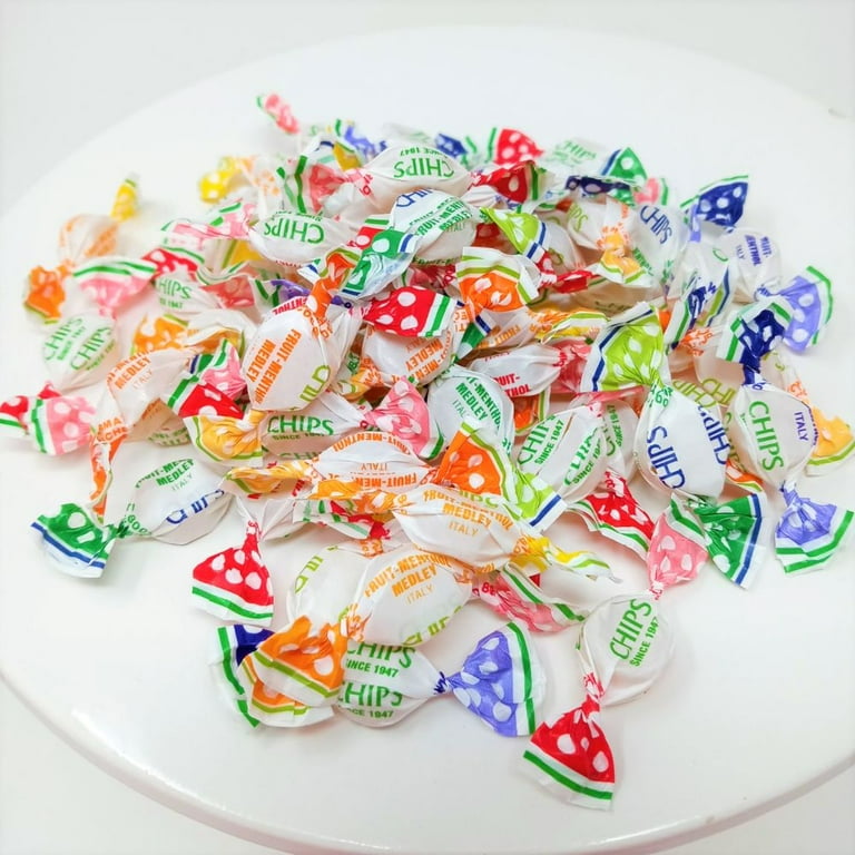 Menthol Assorted Fruit Chips Chipurnoi Italian Cough Drops 54.5