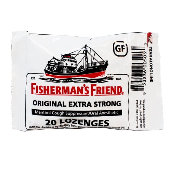 Fisherman's Friend Extra Strong Menthol Cough Lozenges, 20ct, 12-Pack