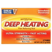 Mentholatum Deep Heating Pain Relieving Rub Cream, 2 oz