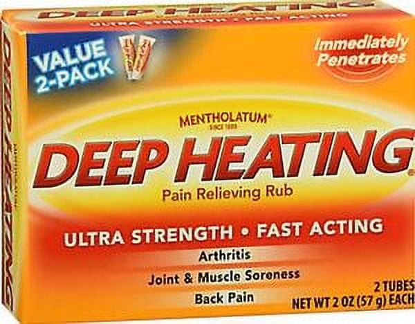 Mentholatum Deep Heating Pain Rub 2oz TWIN PACK