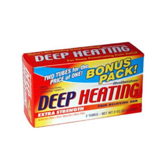 Mentholatum Deep Heating Rub Extra Strength Pain Relieving Tube - 2 Oz, 3 Pack