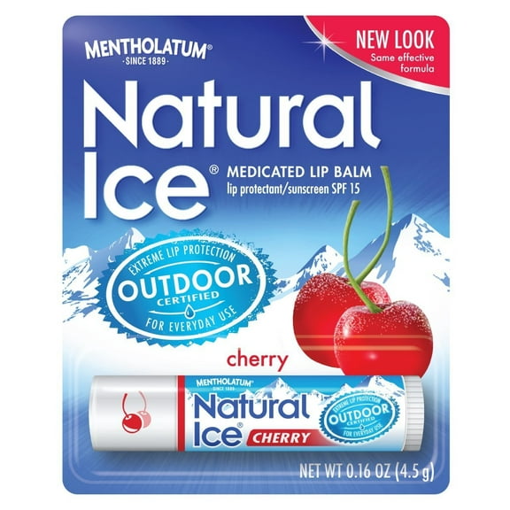 Mentholatum Natural Ice Lip Balm Cherry SPF 15 1 Each