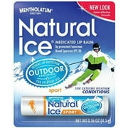 Mentholatum Natural Ice Sunscreen/Lip Protectant SPF 30 Sport 1 Each