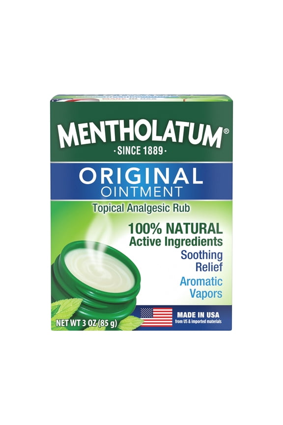 Original Chest Rub Ointment, 3 oz. Jar for Fast Relief from Colds and Aches