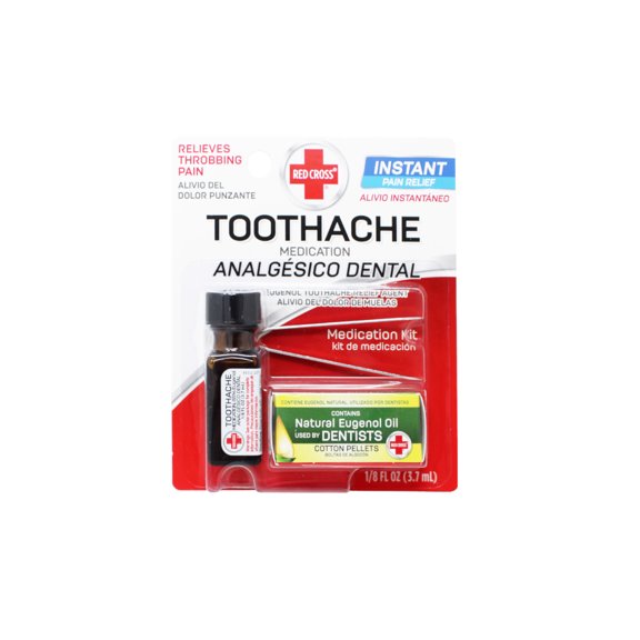 Mentholatum Red Cross Toothache Outfits 1/8 OZ Unflavored Pain Relief