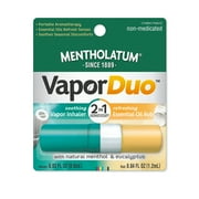 Mentholatum VaporDuo 2-in-1 Vapor Inhaler & Essential Oil Rub Aromatherapy