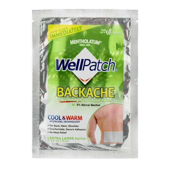 Mentholatum WellPatch Backache Extra Large Ultra Strength Pain Relief Patch