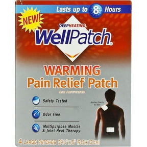 Mentholatum WellPatch DeepHeating Pain Relief Patch, 4 ea