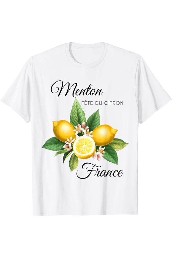 Menton France Lemon Festival Riviera Souvenir T-Shirt