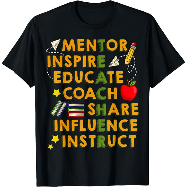 Mentor Inspire Educate Meme Celebrating My Teacher T-Shirt - Walmart.com