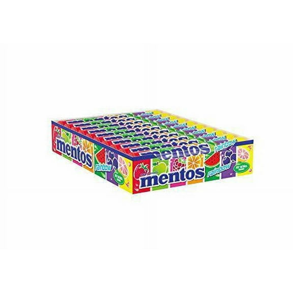 Mentos Chewy Candy Roll, Rainbow, 1.32 Ounce (Pack of 20)