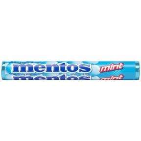 Mentos Peppermint Chewy Mint Candy Roll, 1.32 oz