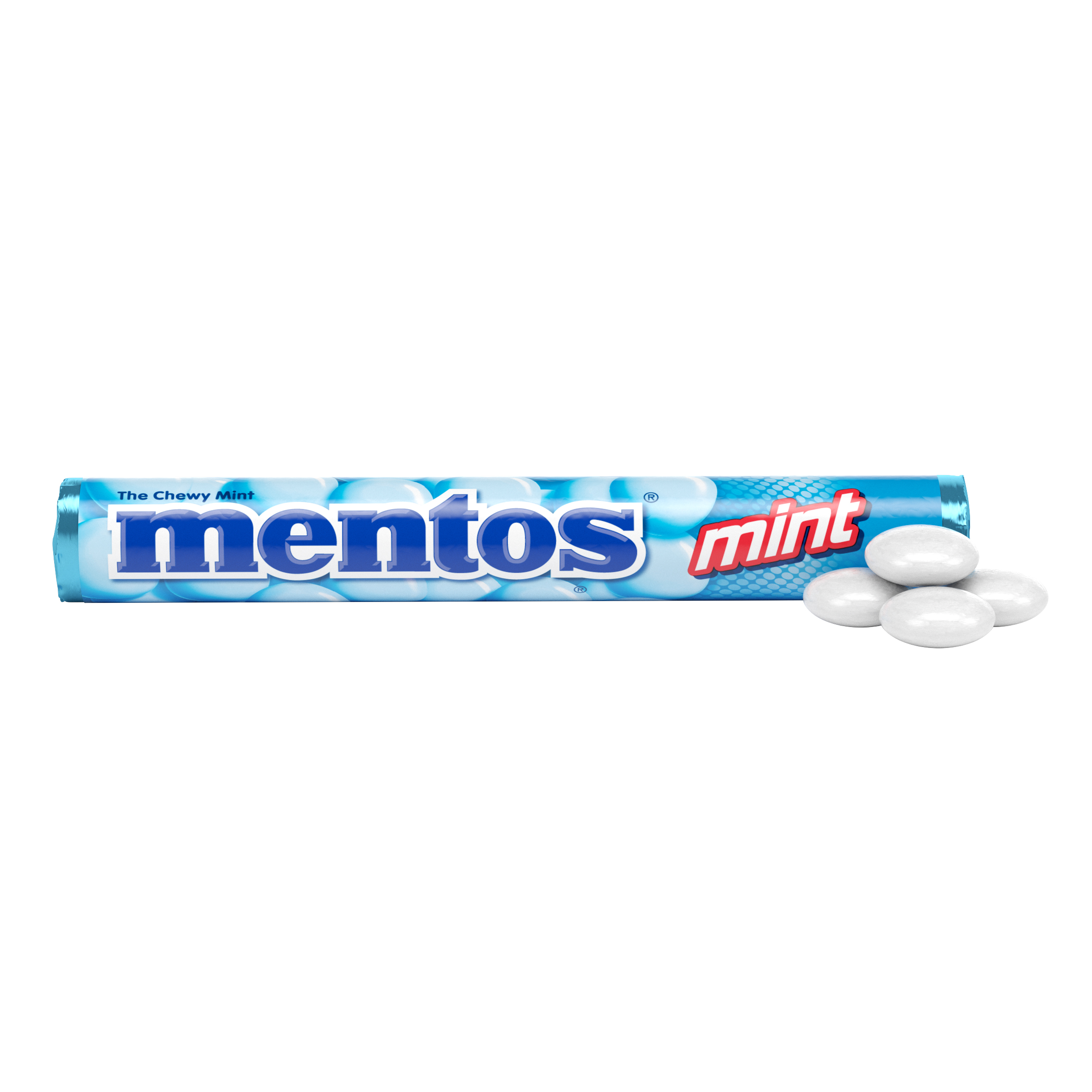 Mentos Chewy Mint Candy Roll, Fresh Mint Flavor, Peanut and Tree Nut Free, Regular Size, 1.32 oz - image 1 of 7