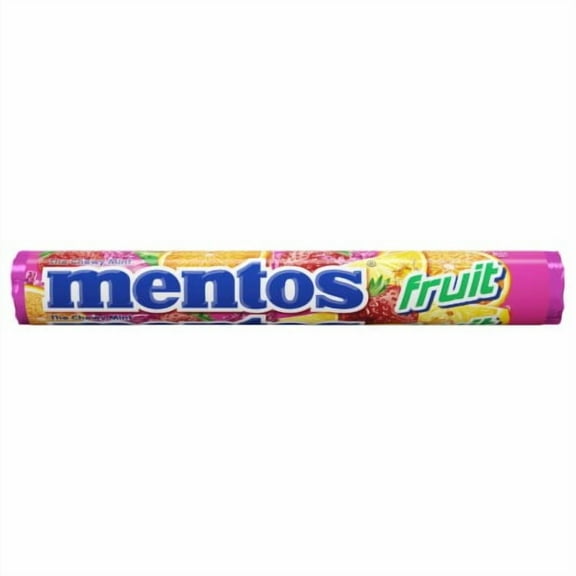 Mentos Fruit Flavored Chewy Mint Candy Roll 1.32 oz /14 piece