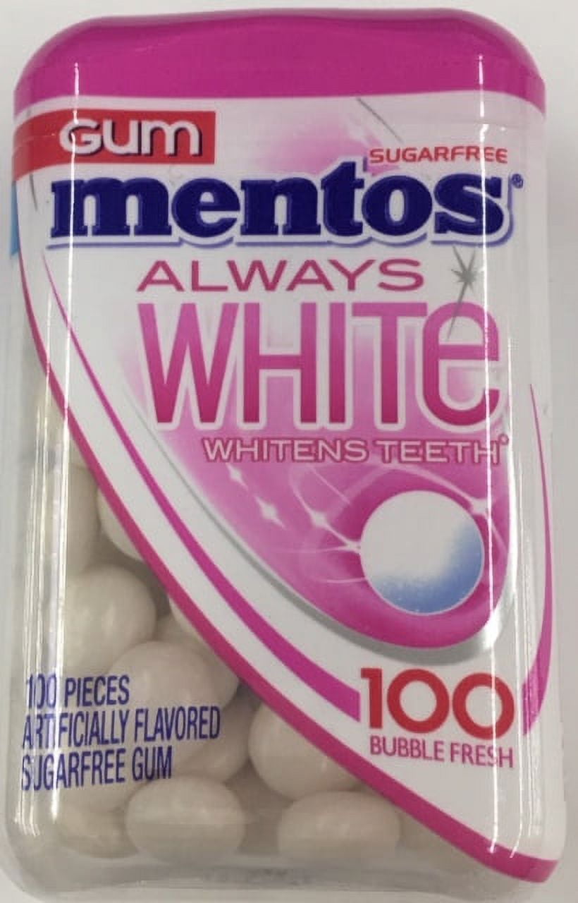 Mentos Gum Always White Bubble Fresh