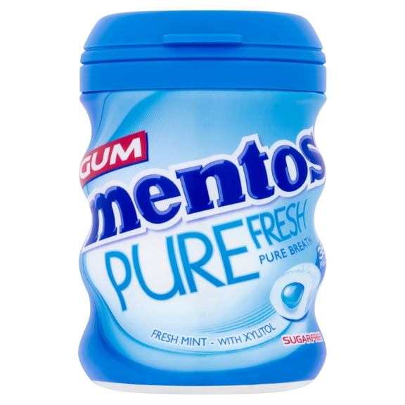 Mentos Pure Fresh Gum - Fresh Mint 70g, Imported from Britain