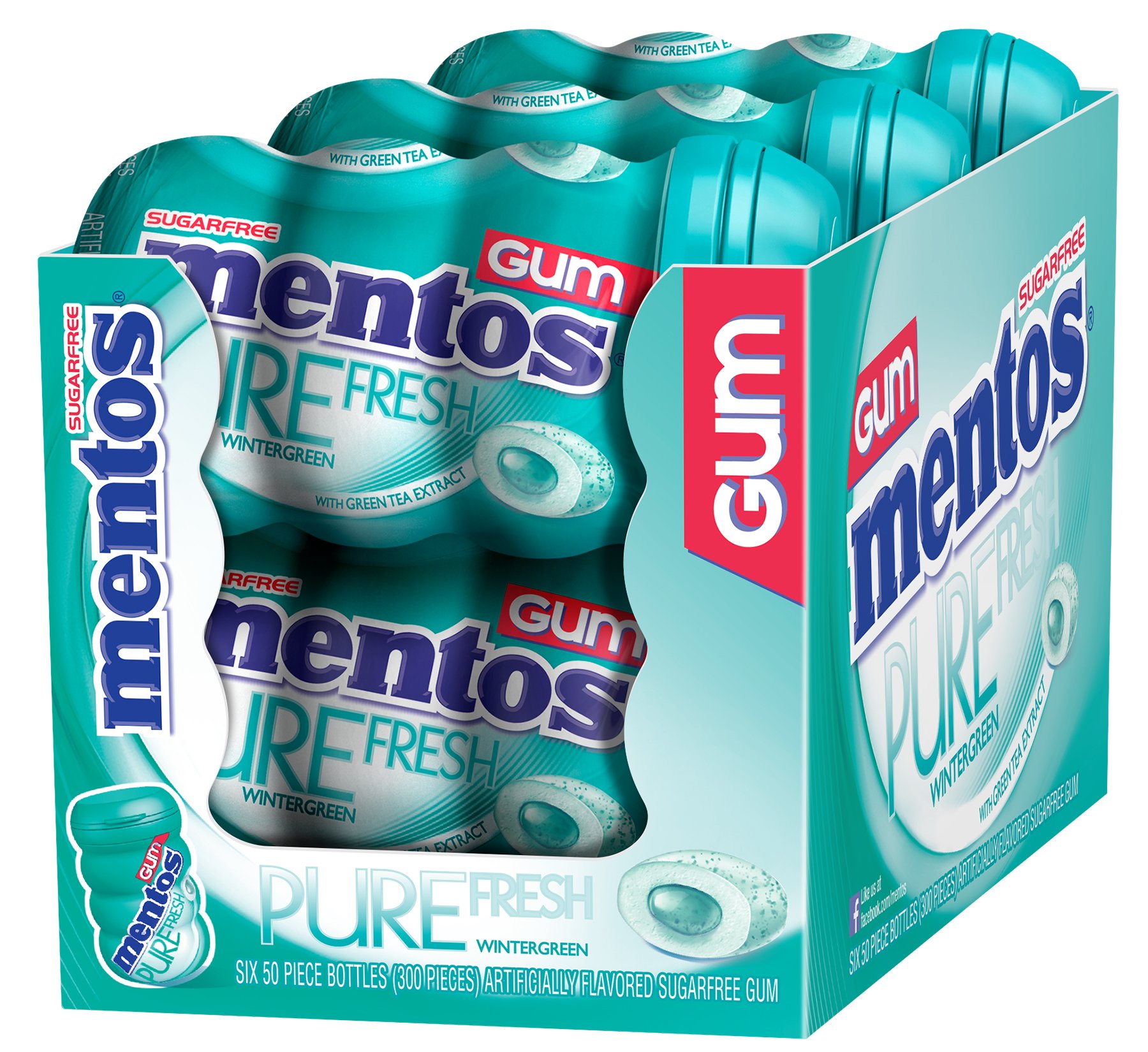 Brandclub Mentos Pure Fresh Sugar Free Chewing Gum Wintergreen 50 Brandclub Mentos Pure Fresh Sugar Free Chewing Gum Wintergreen 50