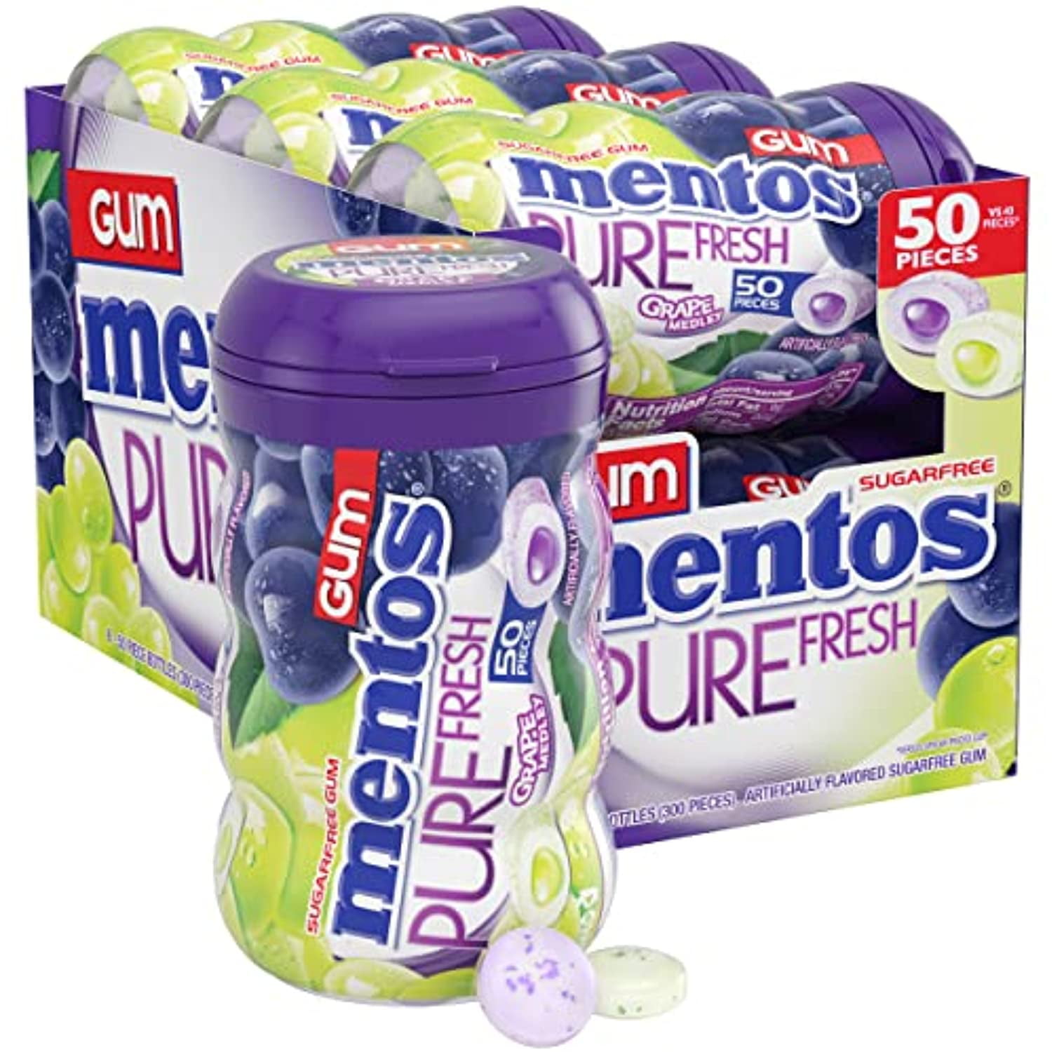 Chewing-gum pure fresh citrus, Mentos (x 50, 100 g)  La Belle Vie :  Courses en Ligne - Livraison à Domicile