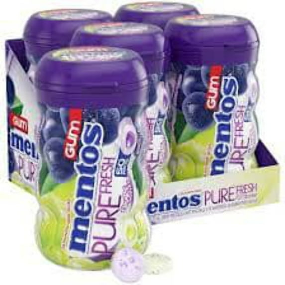 Mentos Gum Sugar Free, Grape Medley, 50 Piece
