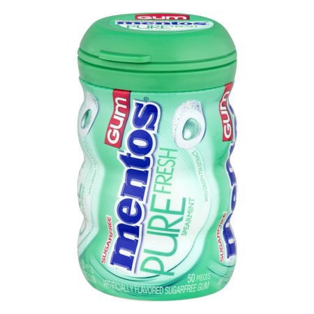 Mentos Pure Fresh Sugarfree Gum Spearmint (Pack of 18)