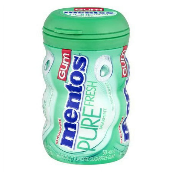 Mentos Pure Fresh Sugarfree Gum Spearmint (Pack of 3)