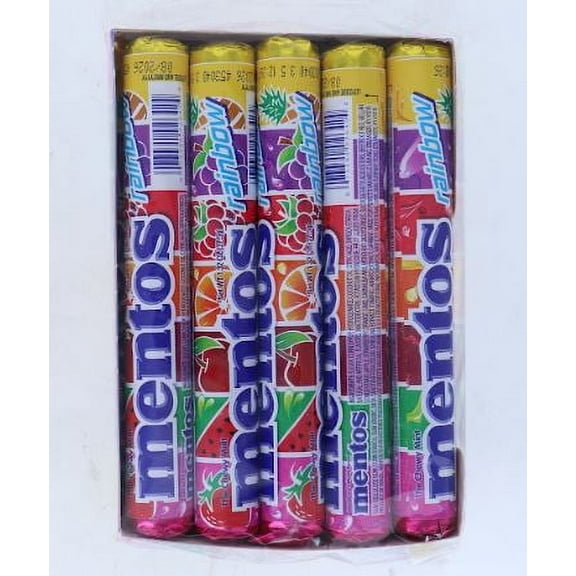 Mentos Rolls, Rainbow, 1.32 Ounce (Pack of 15)