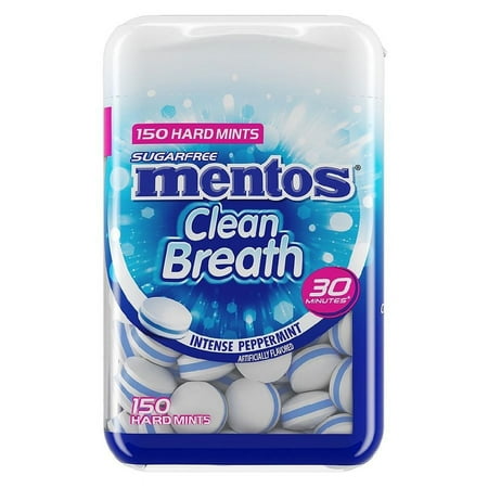 Mentos Sugar Free Hard Mints, Intense Peppermint150.0eaPack of 2