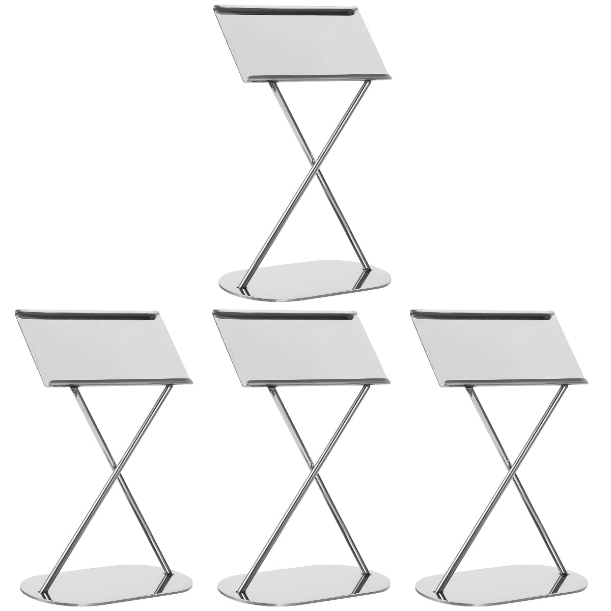 Menu Display Board Set of 4 Message Stands Shelves Braces Desktop