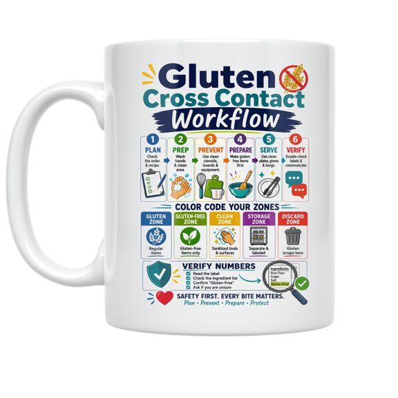 Menu Labeling Double Check - School Menu Enthusiast - 11 oz Ceramic Coffee Mug