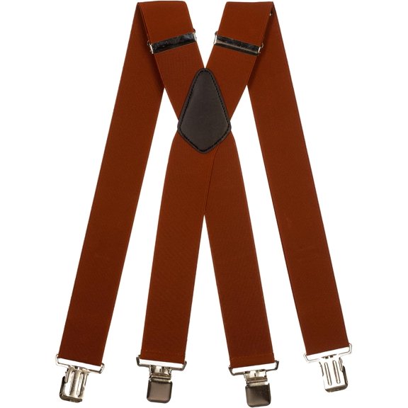 Menu2019s Braces/Suspenders with Heavy Duty X-Shape Design and Extra Wide Straps - 5cm