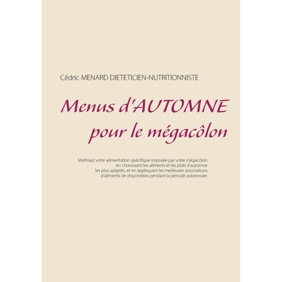 Menus d'automne pour le mgaclon, (Paperback)